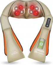 Snailax Kabelloses Shiatsu Massageger&auml;t f&uuml;r Nacken- und R&uuml;cken mit W&auml;rme