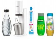 SodaStream Crystal 2.0 Megapack + 2 Glaskaraffen + CO2 Zylinder 2 X Sirup