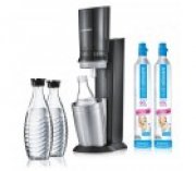 SodaStream Crystal 2.0 titan inkl. 2 Glaskaraffen, 2 Zylinder f&uuml;r 117,95&euro; statt 129,95&euro;