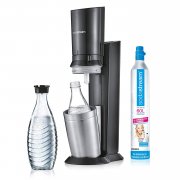 SodaStream Crystal 2.0 Wassersprudler inkl. 1 Zylinder und 2 Glaskaraffen f&uuml;r 94,99&euro;