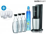 Sodastream Crystal 2.0 Wassersprudler inkl. 3 Karaffen + 4 Gl&auml;ser