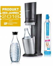 SodaStream Crystal 2.0 Wassersprudler mit CO2-Zylinder und 2x Glaskaraffen