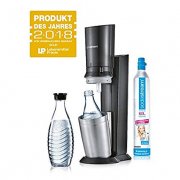 SodaStream Crystal 2.0 Wassersprudler mit CO2-Zylinder und 2x Glaskaraffen, titan f&uuml;r 99,99&euro;