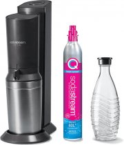 SodaStream Crystal 3.0 CQC Wassersprudler Titan inkl. 1x Karaffen 0,7l + 1x Zylinder