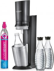 SodaStream Crystal 3.0 inkl. Co2 Zylinder + 3 St&uuml;ck 0,7l Glaskaraffen
