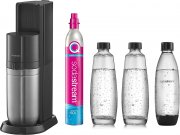 SodaStream Duo Titan Promo-Pack inkl. 2x Glasflasche + 1x PET- Flasche + 1 x Kohlens&auml;ure-Zylinder