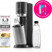 SodaStream Duo Umsteiger Wassersprudler 1x 1L Glas- und Kunststoff-Flasche ohne CO2-Zylinder