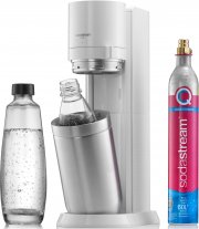 SodaStream DUO Wassersprudler mit CO2-Zylinder, 1x 1L Glasflasche und 1x 1L PET Flasche