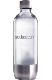 SodaStream - hochwertige 1 Liter PET Flasche mit Edelstahl Boden und Deckel