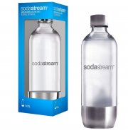SodaStream Sprudlerflasche 1 Liter PET mit Edelstahl Boden und Deckel