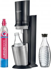 SodaStream Wassersprudler Crystal 3.0 Quick-Connect mit CO2-Zylinder und 1x Glaskaraffe