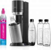 SodaStream Wassersprudler DUO mit CO2-Zylinder, 2x 1L Glasflaschen und 2x 1L Kunststoff-Flaschen