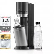 SodaStream Wassersprudler DUO Umsteiger inkl. Glasflasche und Kunststoff-Flasche ohne CO2-Zylinder
