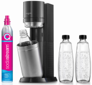 Sodatream DUO Promo-Pack mit 2x 1L Glasflasche, 1x 1L PET- Flasche und 1x CO2-Zylinder