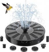 Solar-Springbrunnen mit 6 Wasserspeier-Effekten f&uuml;r 10,99&euro;