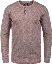 !Solid Migos Herren Longsleeve Langarmshirt Shirt mit Grandad-Ausschnitt in 5 Farben