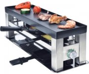 Solis Grill 4 in 1, Raclette/Tischgrill/Wok/Cr&ecirc;pes, 3 Personen