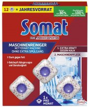 Somat 12 WL Sp&uuml;lmaschinenreiniger Anti-Kalk Tabs f&uuml;r monatlichen Gebrauch