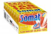 Somat 7 4XL Sp&uuml;lmaschinentabs (168 Tabs) f&uuml;r nur 13,15 Euro statt 17,49 Euro