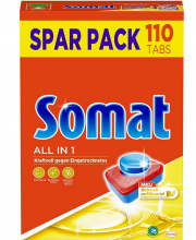 Somat All in 1 Sp&uuml;lmaschinen Tabs 110 St&uuml;ck mit Geruchsneutralisierer Funktion