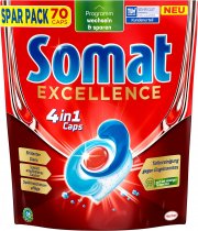 Somat Excellence 4in1 Caps 70 Sp&uuml;lmaschinentabs