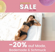 Sommer Sale mit 20% Rabatt auf Mode, Bademode & Schmuck bei Quelle