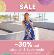 Sommer Sale mit 30% Rabatt auf Strand- und Bademode bei Quelle