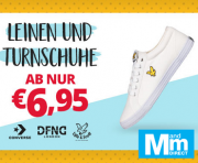Sommerliche Leinen- und Turnschuhe f&uuml;r die ganze Familie schon ab 6,90 Euro bei MandmDirect 