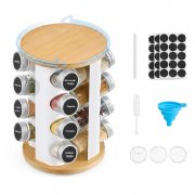 SONGMICS drehbares Gew&uuml;rzregal mit 16 Gl&auml;sern im Angebot