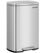 Songmics LTB050E01 Softclose 50 Liter Edelstahl Abfalleimer luftdicht