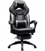 SONGMICS OBG77BG Gaming B&uuml;rostuhl mit Fu&szlig;st&uuml;tze