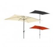 Sonnenschirm Aluminium-Marktschirm mit Neigungsfunktion 2x3 m eckig f&uuml;r 24,99&euro;
