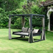 Sonnentage geniessen !!! Home Deluxe Pavillon Provence mit Rattanbett f&uuml;r 735,99&euro;