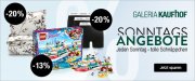 Sonntagsangebote im Galeria Kaufhof Online-Shop mit bis zu 20% Rabatt auf verschiedene Artikel
