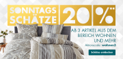 Sonntagssch&auml;tze im Galeria Karstadt Online-Shop mit bis zu 20% Rabatt auf verschiedene Artikel