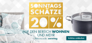 Sonntagssch&auml;tze im Galeria Karstadt Online-Shop mit bis zu 20% Rabatt auf verschiedene Artikel