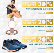 Sonntagssch&auml;tze im Galeria Karstadt Online-Shop mit bis zu 30% Rabatt auf verschiedene Artikel