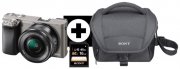 Sony Alpha 6000 Systemkamera mit SEL-P1650 Objektiv, Tasche, 16GB SD f&uuml;r 499&euro;