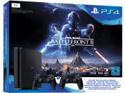 SONY PlayStation 4 1TB Schwarz + Star Wars Battlefront II + DualShock4 Controller