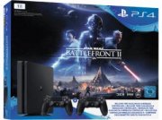 Sony PlayStation 4 (PS4) Slim 1TB + Star Wars: Battlefront 2 + 2 Controller f&uuml;r 299&euro; inkl. Versand