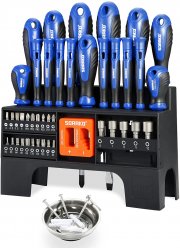 SORAKO 44-teiliges Magnet Schraubendreher Set im Rack