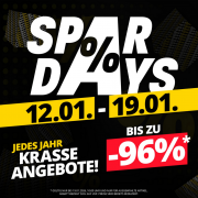 SparDays bei SportSpar mit bis zu 96% Rabatt auf Sneaker, Bekleidung, Sportartikel und mehr