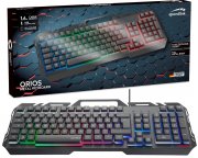Speedlink ORIOS Metal DE USB Gaming Tastatur mit RGB LED Beleuchtung und Smartphone-Halter