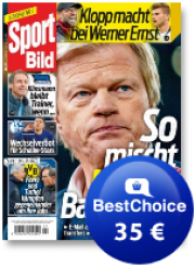 Sport Bild Schnupperabo (13 Ausgaben) + 35 Euro BestChoice Einkaufs-Gutschein