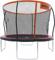 SportPlus Trampolin 366 cm mit gepolsterten Stangen inkl. Randabdeckung und Sicherheitsnetz