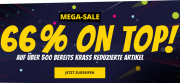 SportSpar Mega Sale mit 66% Rabatt On Top auf &uuml;ber 500 bereits krass reduzierte Artikel