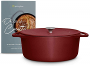 Springlane Kitchen Gusseisen Br&auml;ter Schmortopf 28cm Ruby Earth