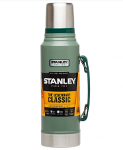 Stanley Classic Legendary Bottle 1L Edelstahl Thermosflasche Hammertone Green
