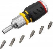 Stanley FatMax FMHT0-62688 Bit-Schraubendreher mit Ratsche und 6 Bits