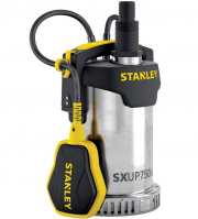 Stanley SXUP750XCE Tauchpumpe f&uuml;r Klarwasser max. 11.000 l/h, F&ouml;rderh&ouml;he max. 8,5 m